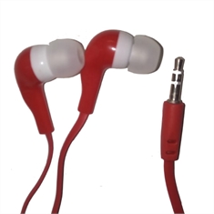 Fone de Ouvido Estéreo Intra Auricular Vermelho